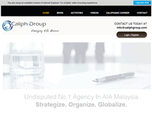 Tablet Screenshot of caliphgroup.com